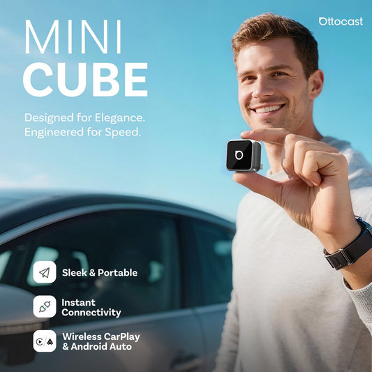 Mini Ultra Cube wireless CarPlay Android Auto Adapter